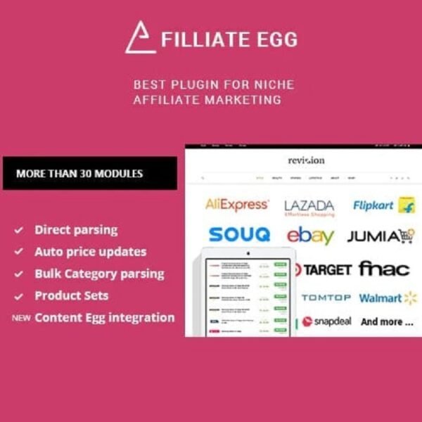 Affiliate Egg Pro Plugin With License Key