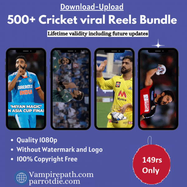 500+ Cricket Reels bundle