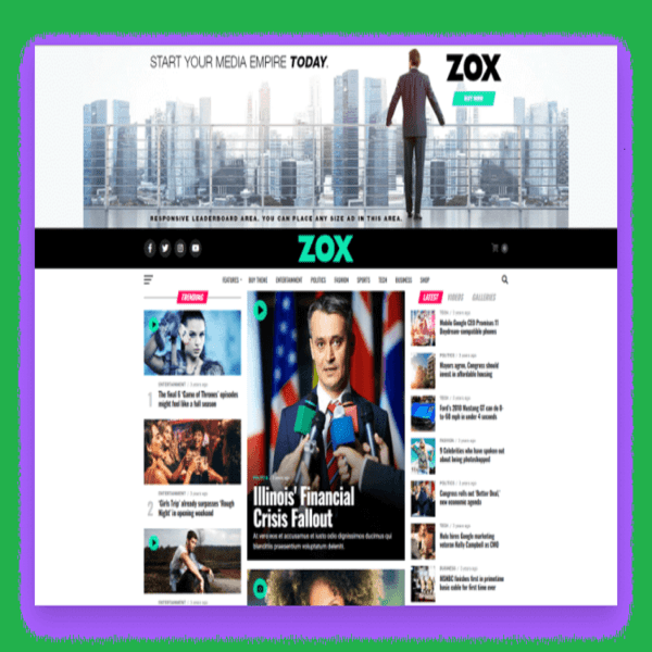 Zox News – Professional News & Magazine Theme